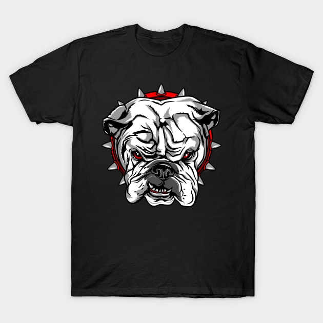 Bulldog Cartoon 2 T-Shirt by beanbeardy